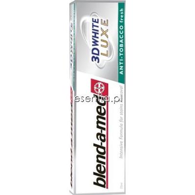 Blend-a-med 3D White Luxe Wybielająca pasta do zębów - Anti-Tabacco fresh 75 ml