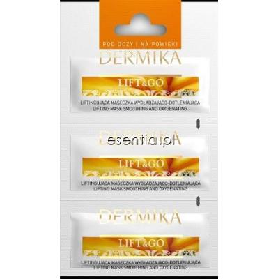 Dermika Maseczki Piękności Lift & Go - Liftingująca maseczka pod oczy i na powieki wygładzająco - dotleniająca 3 x 2 ml