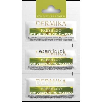 Dermika Maseczki Piękności Fresh & Go - Żelowa maseczka pod oczy i na powieki przeciw objawom zmęczenia i stresu 3 x 2 ml