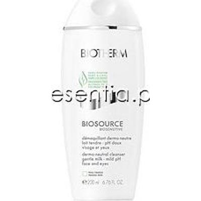 Biotherm  Biosource Biosensitive Dermo Neutral Cleanser Mleczko do demakijażu skóry wrażliwej 200 ml