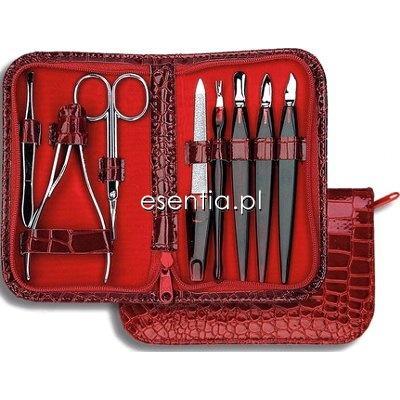Donegal manicure Komplet do manicure w eleganckim czerwonym etui [1004]