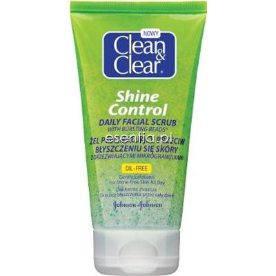 Clean & Clear Shine Control Żel peelingujący przeciw błyszczeniu się skóry 150 ml