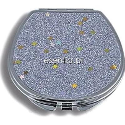 Donegal lusterka Półokrągłe lusterko kompaktowe w metalowej obudowie [9392]