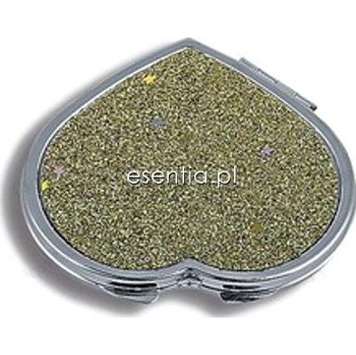 Donegal lusterka Metalowe lusterko kompaktowe w kształcie serduszka [9393]