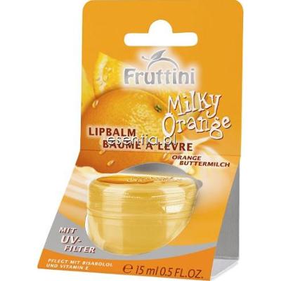 Fruttini Milky Orange Balsam do ust Pomarańczowo - mleczny 15 ml