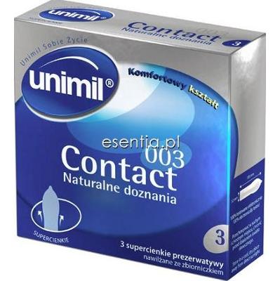 Unimil  Prezerwatywy Contact 003 op. / 3 szt.