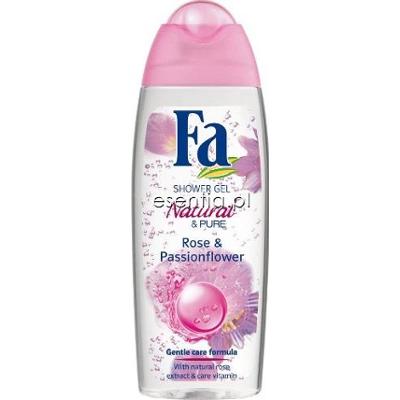 FA Natural & Pure Rose & Passion Flower Żel pod prysznic 250 ml