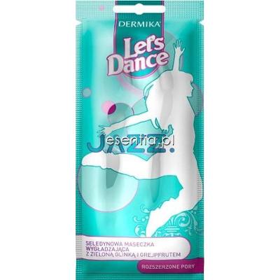 Dermika Let's Dance Jazz - Seledynowa maseczka wygładzająca z zieloną glinką i grejpfrutem 10 ml