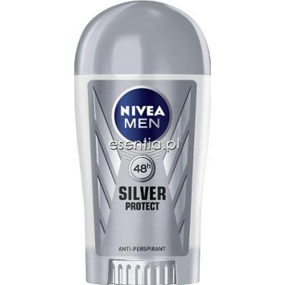 NIVEA NIVEA MEN Dezodorant antyperspiracyjny w sztyfcie Silver Protect 40 ml