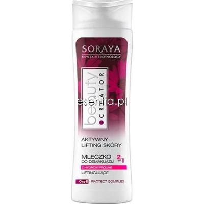 Soraya Beauty Creator Aktywny Lifting Skóry 40+ Liftingujące mleczko do demakijażu z Hydroxyproline 2 w 1  200 ml