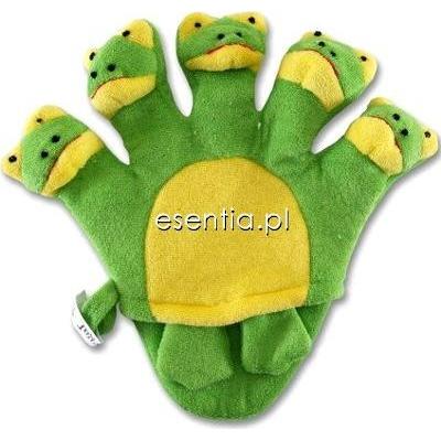 Donegal akcesoria do kąpieli Dziecięca rękawica kąpielowa żabki [6002/4]
