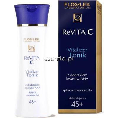Flos-Lek ReVITA C 45+ Vitalizer Tonik z dodatkiem kwasów AHA 150 ml