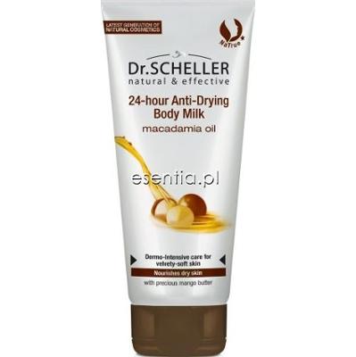 Dr.Scheller  24h Mleczko do ciała zapobiegające wysychaniu skóry z olejkiem z pestek orzechów macadamia 200 ml