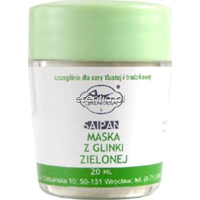 Jadwiga Saipan Maska z glinki zielonej do cery tłustej i trądzikowej 20 ml