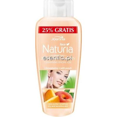 Joanna Naturia Face Żel do mycia twarzy z brzoskwinią do cery suchej i wrażliwej 200 ml