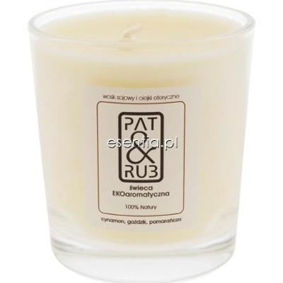 Pat&Rub by Kinga Rusin Ekoaromaty Świeca ekoaromatyczna cynamon, goździk, pomarańcza 200 ml