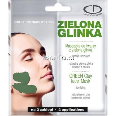 Delia Dermo System Maseczka z zieloną glinką - kuracja tonizująca 2 x 7,5 g