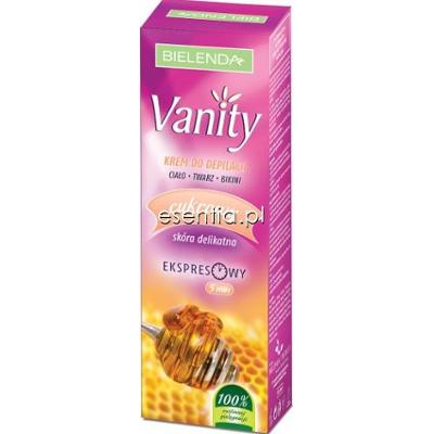 Bielenda Vanity Krem do depilacji ciała twarzy i bikini Cukrowy - skóra delikatna 100 ml
