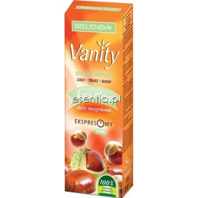 Bielenda Vanity Krem do depilacji ciała twarzy i bikini Kasztan - skóra naczynkowa 100 ml