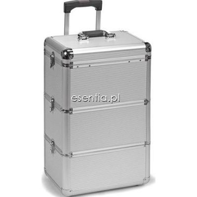 Donegal kosmetyczki Duży aluminiowy potrójny kufer na kosmetyki [4902]