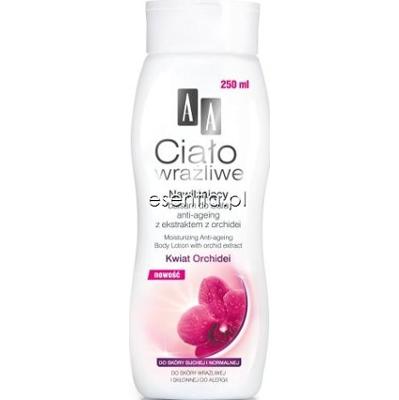 AA Cosmetics Ciało Wrażliwe Nawilżający balsam do ciała anti-ageing Kwiat Orchidei 250 ml