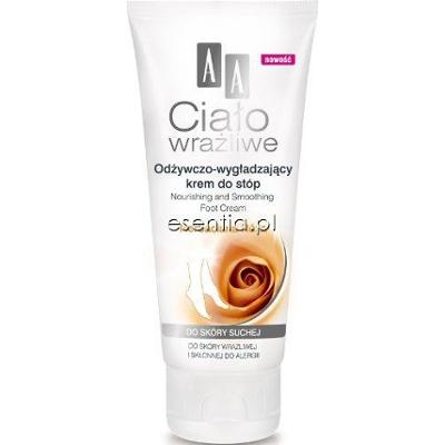 AA Cosmetics Ciało Wrażliwe Odżywczo - wygładzający krem do stóp Herbaciana Róża 75 ml