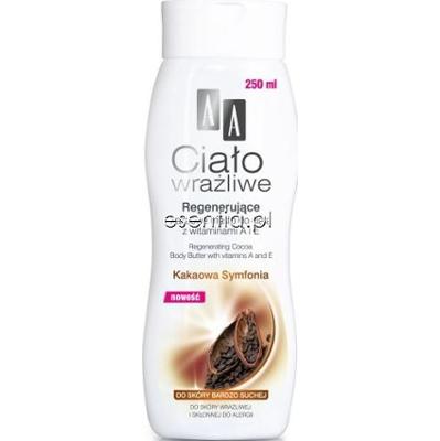 AA Cosmetics Ciało Wrażliwe Regenerujące kakaowe masło do ciała Kakaowa Symfonia 250 ml