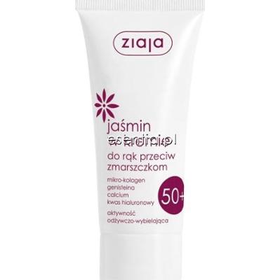 Ziaja jaśminowa 50+ Jaśmin w kremie do rąk przeciw zmarszczkom 50 ml
