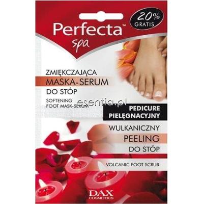 Perfecta SPA Pedicure pielęgnacyjny Wulkaniczny peeling + Zmiękczająca maska-serum do stóp 6 ml + 6 ml