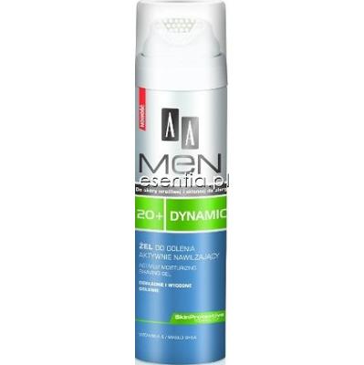 AA Cosmetics  AA MEN Dynamic 20+ Żel do golenia aktywnie nawilżający 200 ml