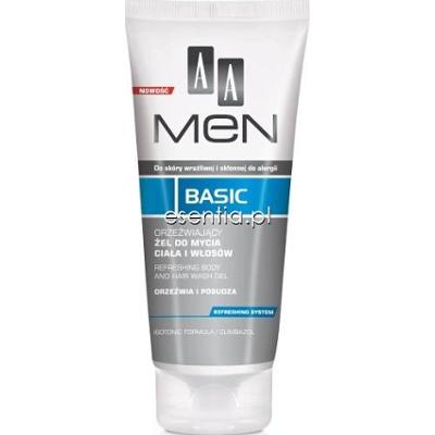 AA Men Basic Żel do mycia ciała i włosów 200 ml