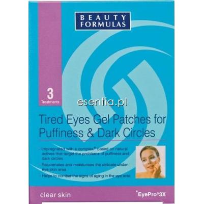 Beauty Formulas Clear Skin Żelowe płatki pod opuchnięte oczy op. / 3 szt.