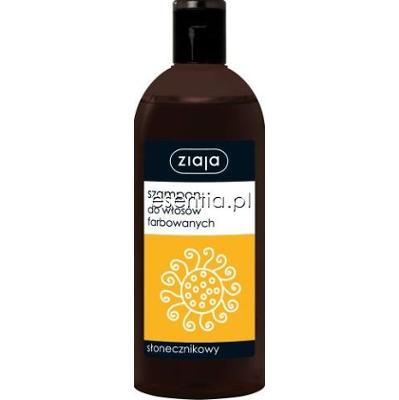 Ziaja szampony rodzinne Szampon do włosów farbowanych słonecznikowy 500 ml