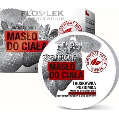Flos-Lek Natural Body Masło do ciała truskawka poziomka  240 ml