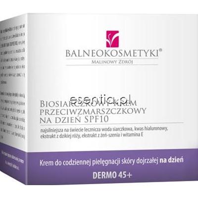 Balneokosmetyki  Biosiarczkowy krem przeciwzmarszczkowy na dzień SPF10 45+ 50 ml