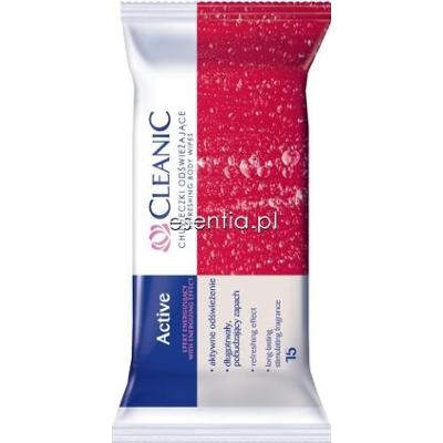 Cleanic  Chusteczki odświeżające Cleanic Active op. / 15 szt.