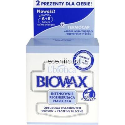 L'Biotica BIOVAX Intensywnie regenerująca maseczka do włosów osłabionych (Latte) 250 ml