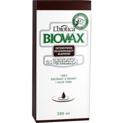 L'Biotica BIOVAX Intensywnie regenerujący szampon do włosów słabych ze skłonnością do wypadania 200 ml