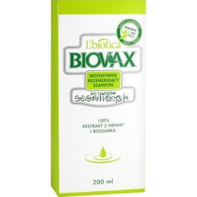 L'Biotica BIOVAX Intensywnie regenerujący szampon do włosów przetłuszczających się 200 ml