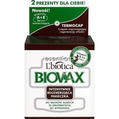 L'Biotica BIOVAX Intensywnie regenerująca maseczka do włosów słabych ze skłonnością do wypadania 250 ml