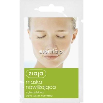 Ziaja maski Maska nawilżająca z glinką zieloną 7 ml