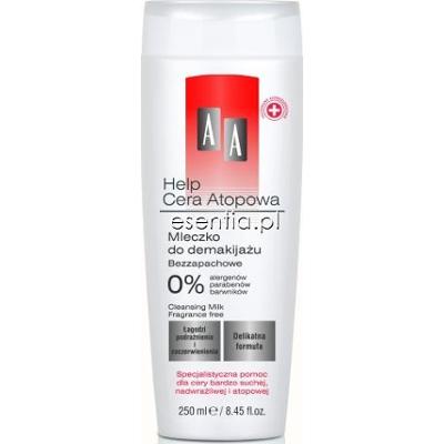 AA Cosmetics Help Cera Atopowa Mleczko do demakijażu bezzapachowe 250 ml