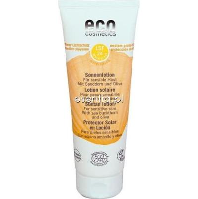 Eco Cosmetics  Ekologiczny balsam do opalania z rokitnikiem i oliwką SPF 24 125 ml