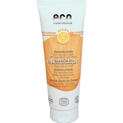 Eco Cosmetics  Ekologiczny krem do opalania z rokitnikiem i oliwką SPF 30 125 ml