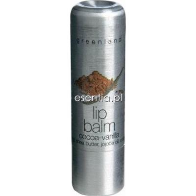 GreenLand Balm & Butter Nawilżający balsam do ust Kakao - Wanilia 4,8 g