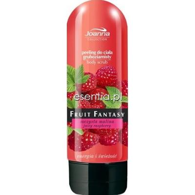 Joanna Fruit Fantasy Peeling do ciała gruboziarnisty Soczysta malina 200 ml