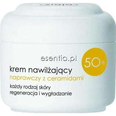 Ziaja pielęgnacja plus Krem nawilżający naprawczy z ceramidami 50+ 50 ml