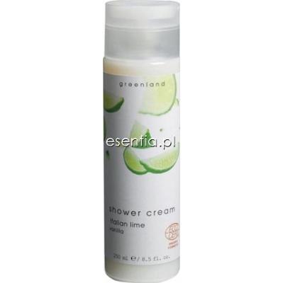 GreenLand  Pure & White Kremowe mleczko pod prysznic Limonka - Wanilia 250 ml