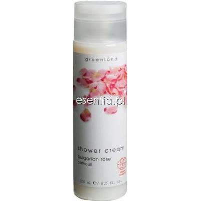 GreenLand  Pure & White Kremowe mleczko pod prysznic Róża - Paczula 250 ml