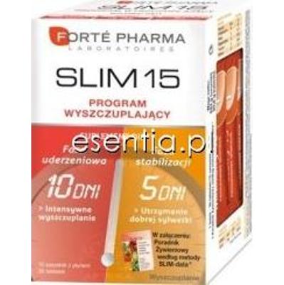 Forte Pharma  Slim 15 program wyszczuplający - suplement diety op. / 30 tab. + 15 saszetek